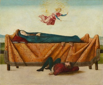 Il miracolo del catafalco (pannello B), circa 1500-1506 da Lorenzo Costa