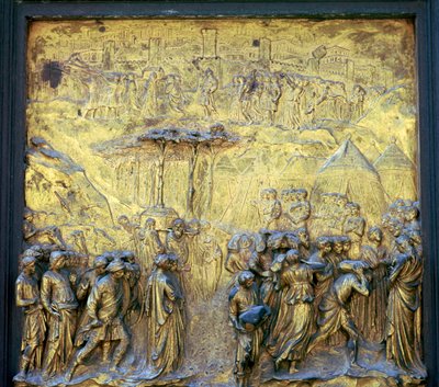 Dettaglio delle Porte del Paradiso sul Battistero, XV secolo da Lorenzo Ghiberti
