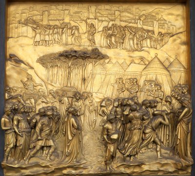 Rilievo La caduta di Gerico, Porta del Paradiso del Battistero di San Giovanni da Lorenzo Ghiberti