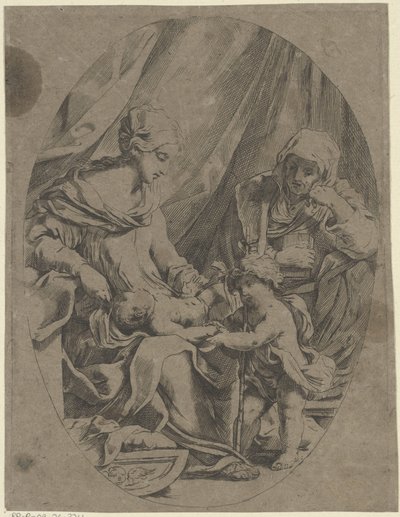 Maria con il Bambino Gesù, il giovane Giovanni Battista ed Elisabetta da Lorenzo Loli