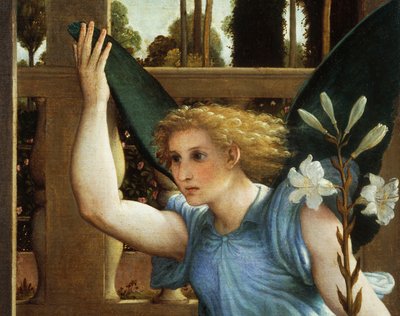 Angelo Annunciante, dettaglio dall