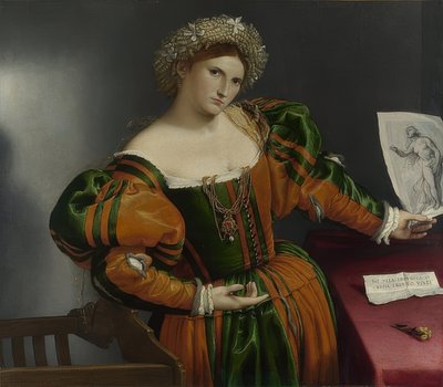 Ritratto di donna (Lucrezia), circa 1530-32 da Lorenzo Lotto