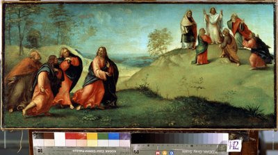 Cristo conduce gli apostoli al monte Tabor da Lorenzo Lotto