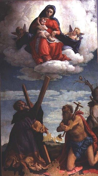 Madonna col Bambino in gloria con Sant