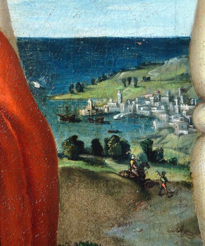 Madonna in Gloria con i Santi Cosma e Damiano in adorazione da Lorenzo Lotto