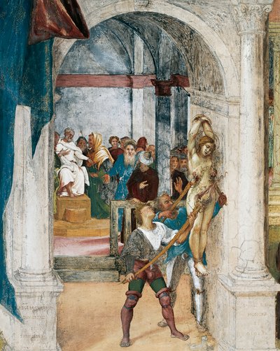 Martirio di Santa Barbara (dettaglio) da Lorenzo Lotto