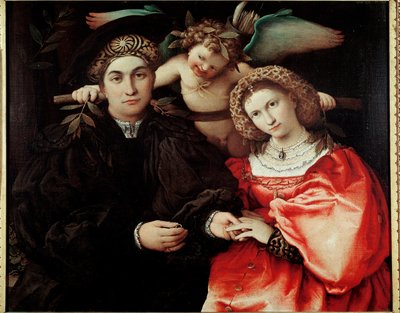 Maestro Marsilio e sua moglie Faustina da Lorenzo Lotto