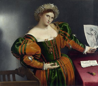 Ritratto di una veneziana come Lucrezia da Lorenzo Lotto