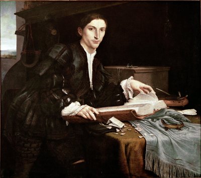 Ritratto di un gentiluomo nel suo ufficio da Lorenzo Lotto