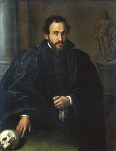 Ritratto di un uomo con un teschio da Lorenzo Lotto
