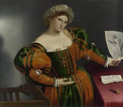 Ritratto di una donna ispirato a Lucrezia da Lorenzo Lotto
