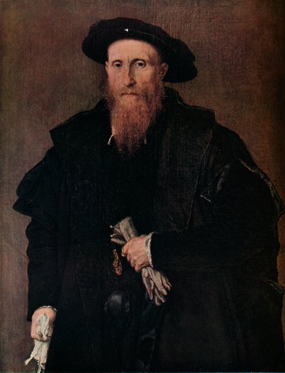 Ritratto di un gentiluomo con guanti, c1543 da Lorenzo Lotto