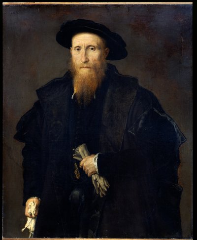 Ritratto di un anziano gentiluomo con guanti (Liberale da Pinedel?) da Lorenzo Lotto