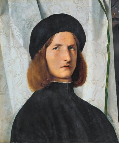 Ritratto di giovane con lampada, 1508 da Lorenzo Lotto