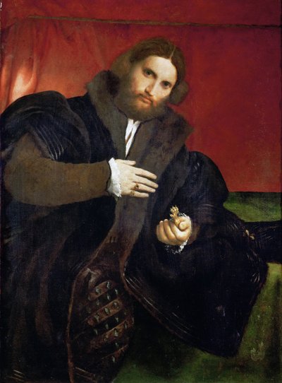 Ritratto di uomo con un artiglio d