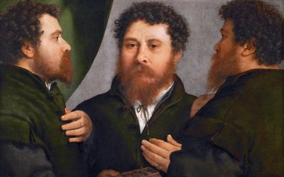 Ritratto di un Orafo in tre posizioni da Lorenzo Lotto