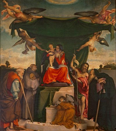 Pala di San Bernardino, olio su tela, Chiesa di San Bernardino Pignolo, Bergamo da Lorenzo Lotto