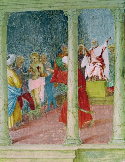 Scene della vita di Santa Barbara, (dettaglio) da Lorenzo Lotto