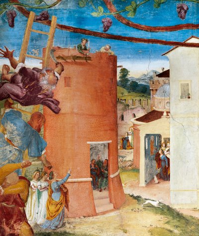 Santa Barbara nella torre, (dettaglio) da Lorenzo Lotto
