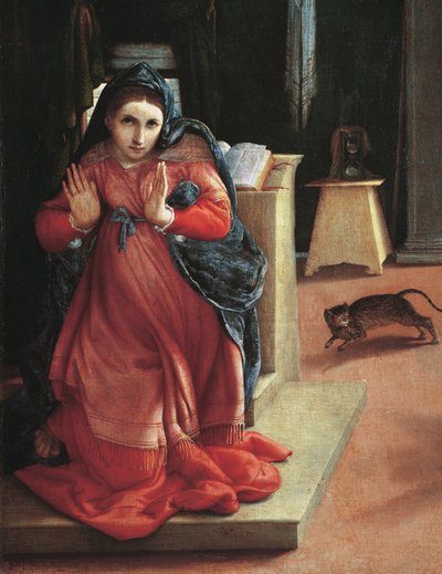 Annunciazione (dettaglio) da Lorenzo Lotto
