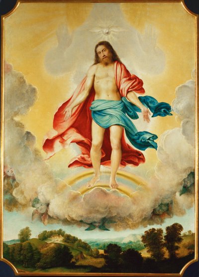 La Santissima Trinità (dipinto su tela) da Lorenzo Lotto