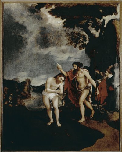 Il battesimo di Cristo da Lorenzo Lotto