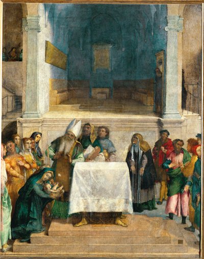 La presentazione nel tempio da Lorenzo Lotto
