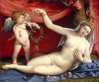 Venere e Cupido da Lorenzo Lotto