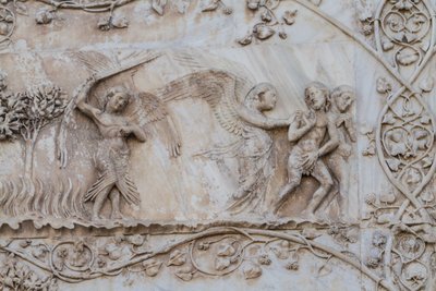 Espulsi dal Eden (dettaglio) da Lorenzo Maitani