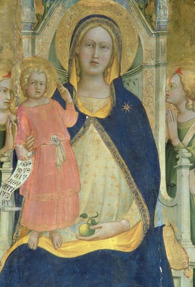 Madonna e Bambino in trono con santi (dettaglio) da Lorenzo Monaco