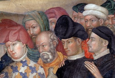 San Giovanni Battista battezza Gesù (dettaglio) da Lorenzo Salimbeni