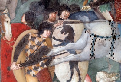 La Crocifissione (dettaglio dei soldati) da Lorenzo Salimbeni