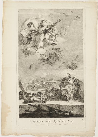 Santa Tecla che prega per la fine della peste nella città di Este da Lorenzo Tiepolo