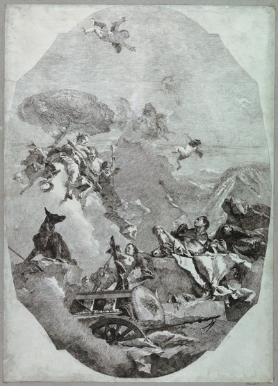Il trionfo di Marte da Lorenzo Tiepolo