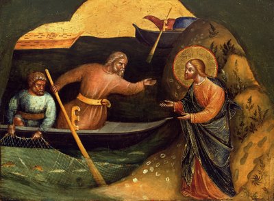 Chiamata degli apostoli Pietro e Andrea, pannello di predella, ca. 1370 da Lorenzo Veneziano