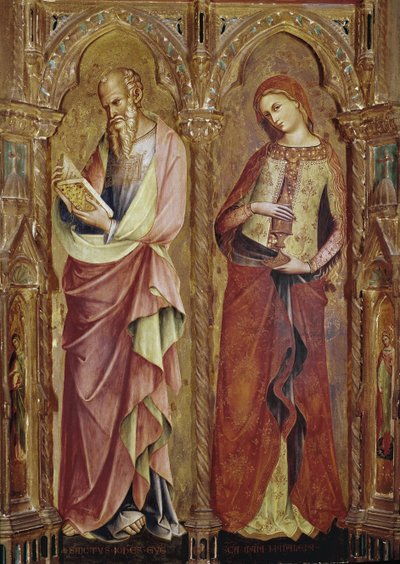 San Giovanni Evangelista e Santa Maria Maddalena (dettaglio del polittico dell