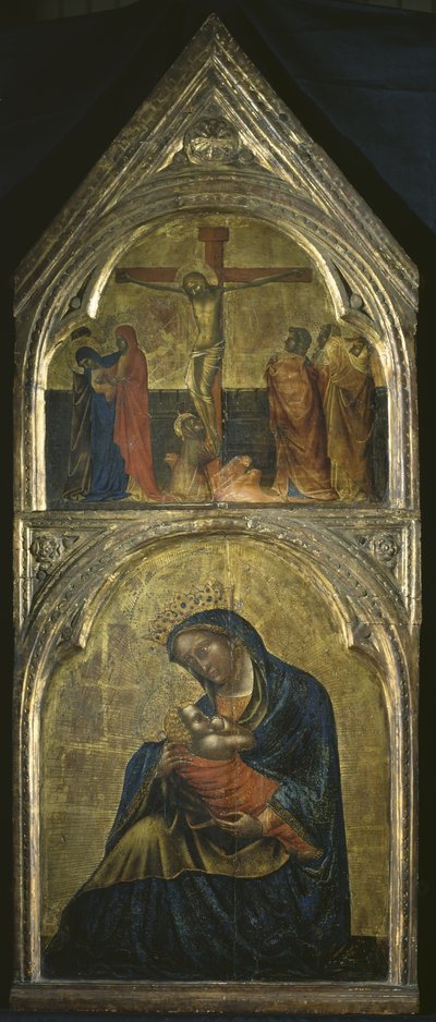 Vergine e Bambino con una Crocifissione, c.1360 da Lorenzo Veneziano