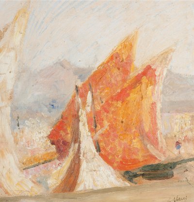 Viareggio scomparsa (Vele), 1942 da Lorenzo Viani