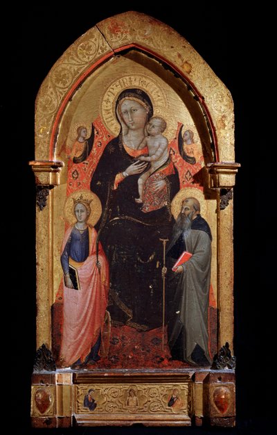 Vergine con Bambino, Santa Caterina d