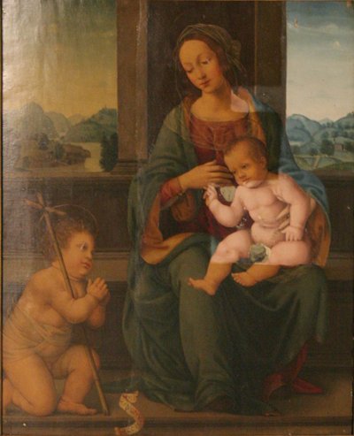 Madonna con Bambino e il piccolo San Giovanni Battista da Lorenzo di Credi