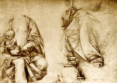 Due studi di abiti per una Madonna da Lorenzo di Credi