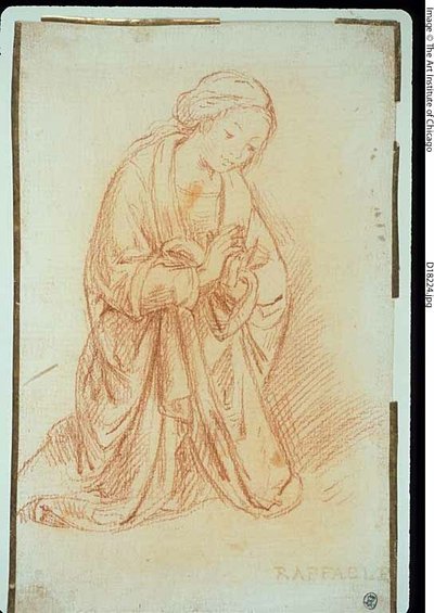 Vergine in preghiera da Lorenzo di Credi