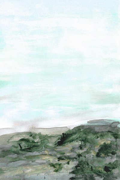 Paesaggio costiero verde e sereno da Lori Ann Folz