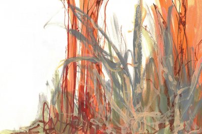Astratto colorato con canne da Lori Ann Folz