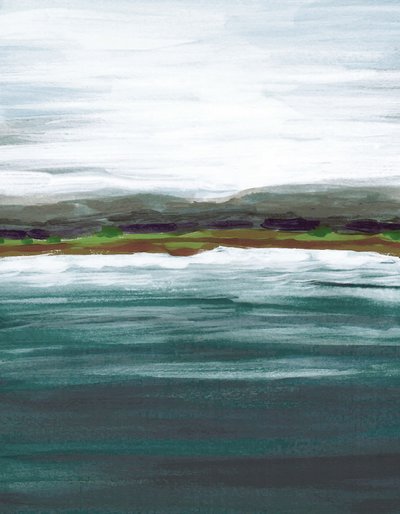 Orizzonte sul lago sereno da Lori Ann Folz