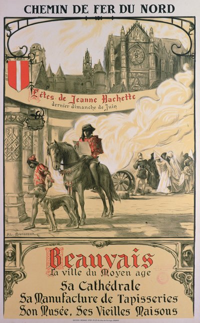 Beauvais - La città del Medioevo da Louis Antoine Manceaux