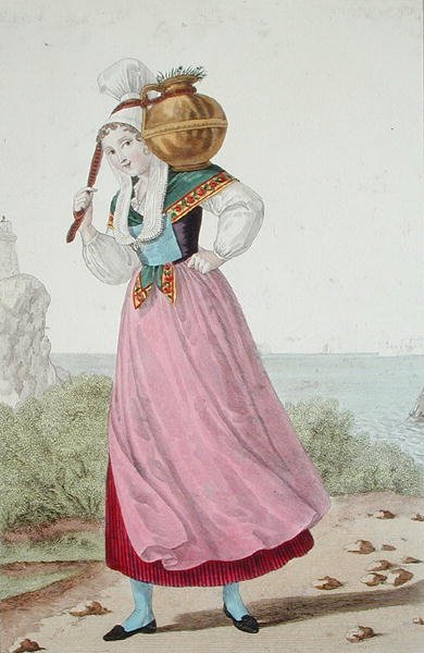Lattaia della regione di Cherbourg, c.1820 da Louis Marie (after) Lante