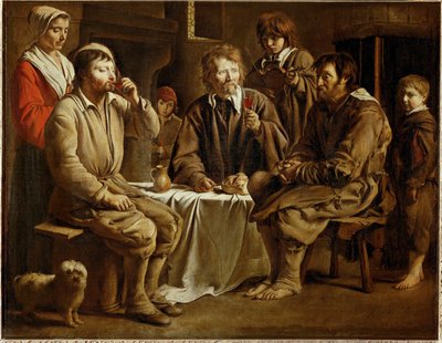 Un pasto da contadini ... da Louis (attr. to) Le Nain