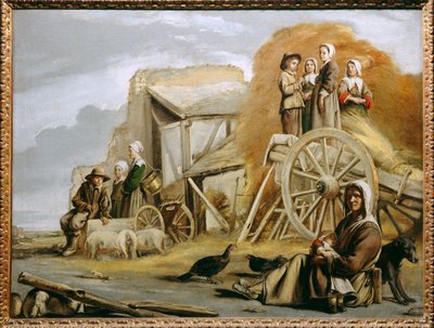 Il carro di fieno ... da Louis (attr. to) Le Nain