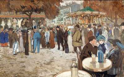 Fiera, boulevard de Clichy, ca. 1910 da Louis Abel Truchet